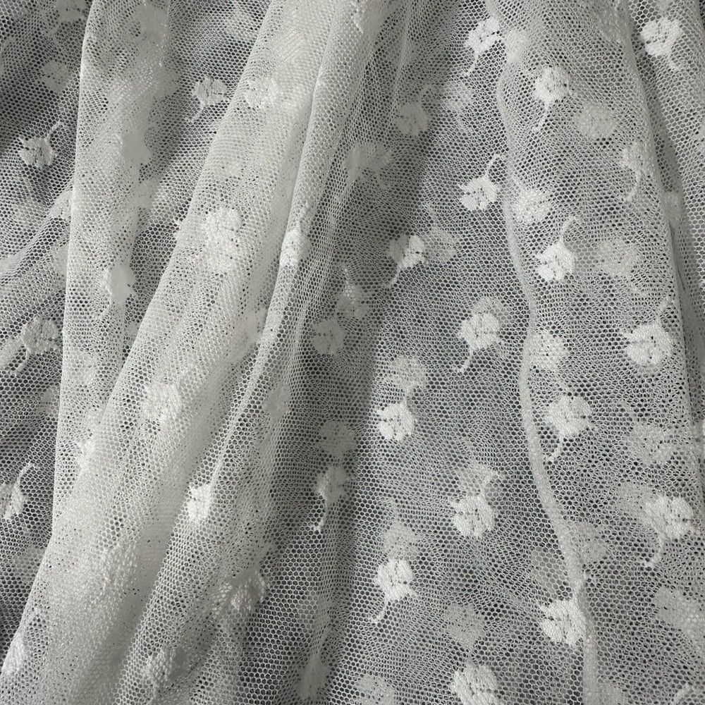 Dolls Kill Sugar Thrillz GARDEN SYMPHONY Sheer floral rouching maxi skirt XXL